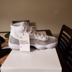 Metallic silver Jordan’s